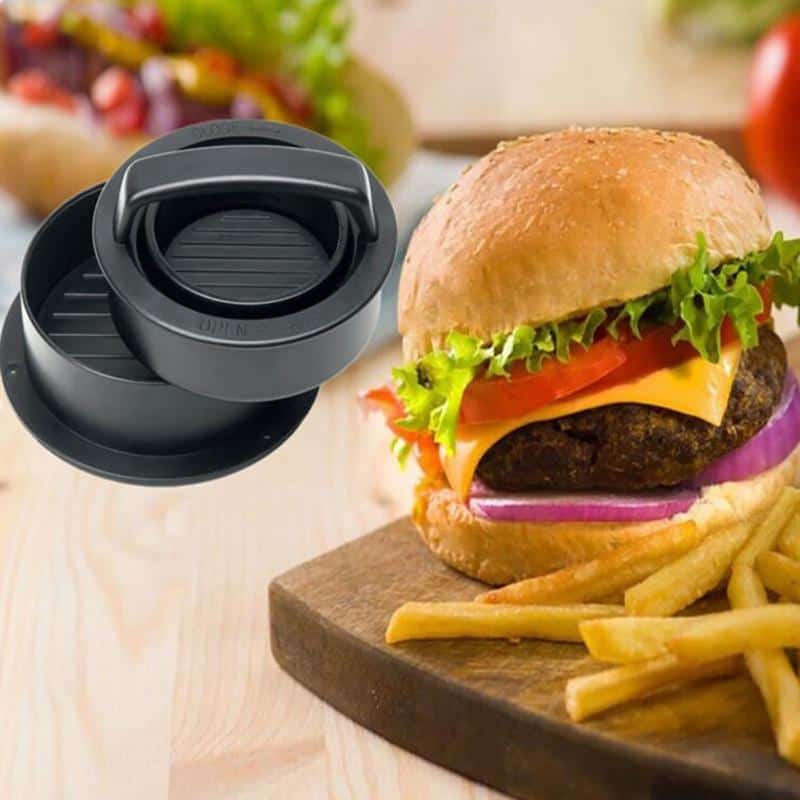 4 In 1 Hamburger Meat Press Maker ABS Sandwich Press Round Shape Non-Stick  Stuffed Burger Patties Mould Make Kitchen Accessories - AliExpress