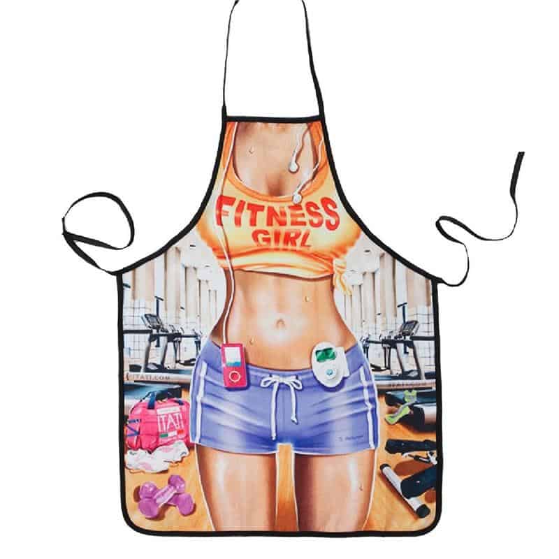 Fitness Girl Cooking Apron