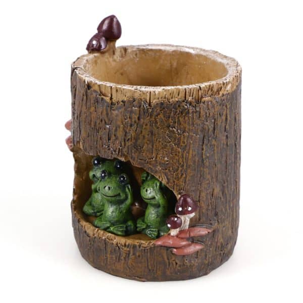 Green Frog Flower Pot