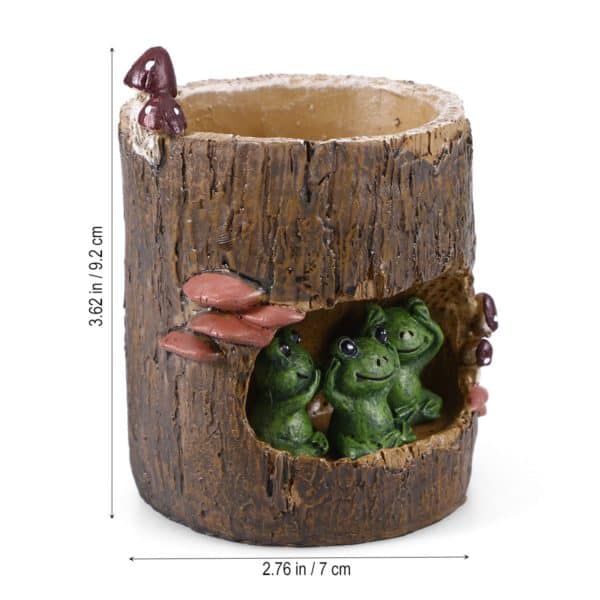 Green Frog Flower Pot