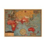 Vintage World Map Poster