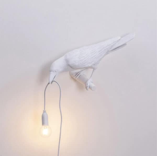 Crow Lamp white B right wall