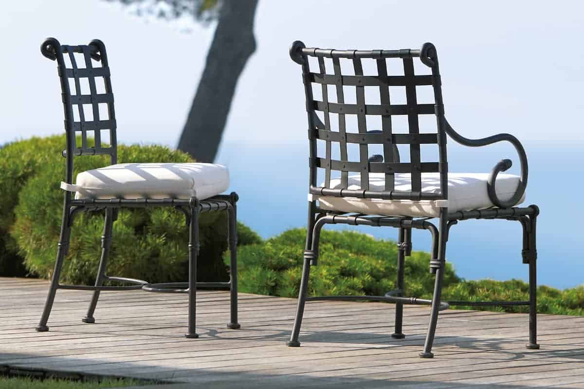 How do you prevent garden chairs from sinking in grass?
