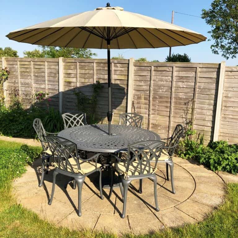 How do you prevent garden chairs from sinking in grass?