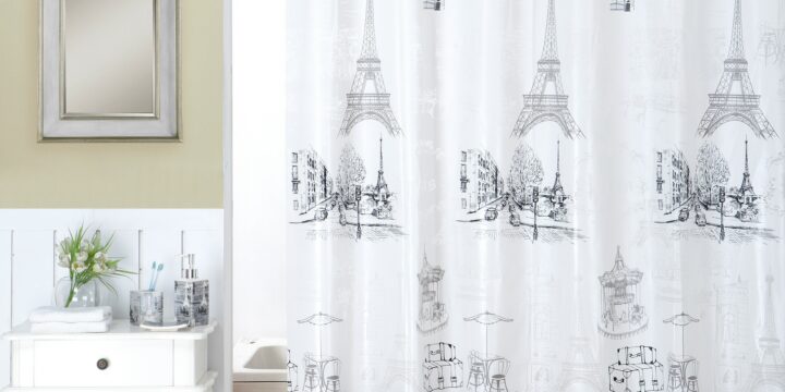 how to decorate shower doors with curtains - shower curtain