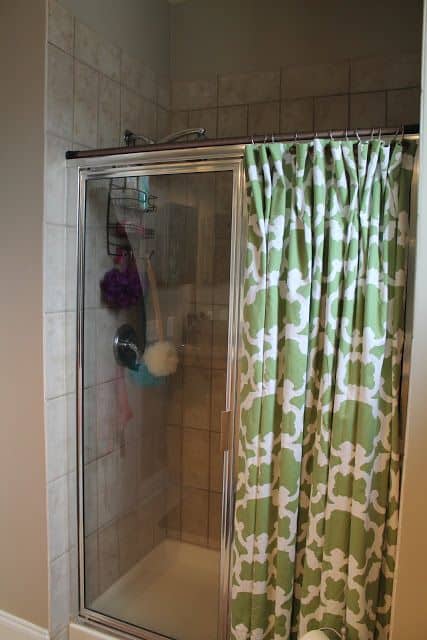 how to decorate shower doors with curtains - glass door and curtain