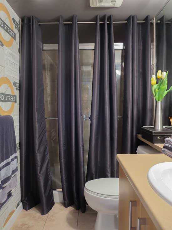 how to decorate shower doors with curtains - 4 shower curtains