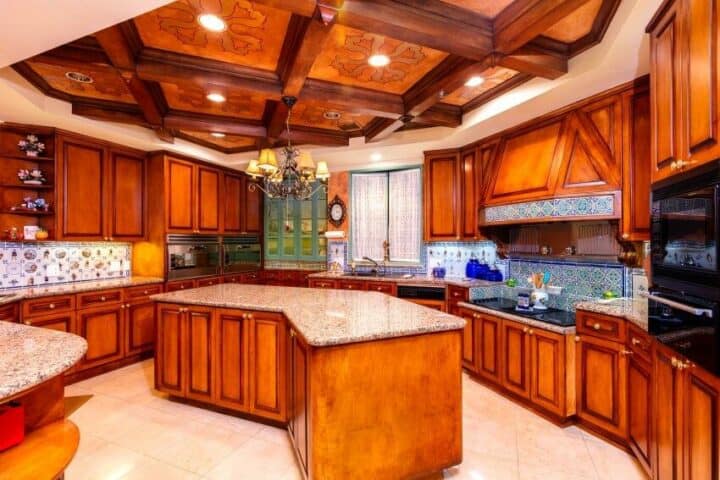 how to lighten up a kitchen with cherry cabinets - light kitchen with cherry cabinets