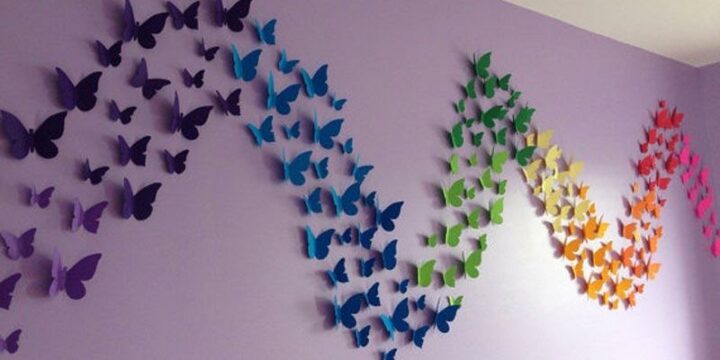 how to make butterfly wall decor - butterfly decor in wall
