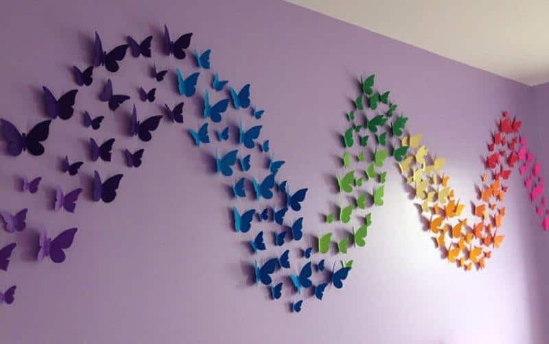 how to make butterfly wall decor - butterfly decor in wall