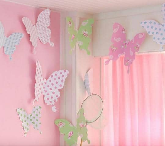 how to make butterfly wall decor - cheerful butterfly wall decor