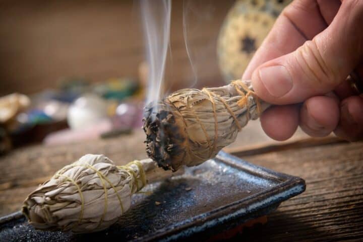 how to make your house smell like fall - smudge sticks