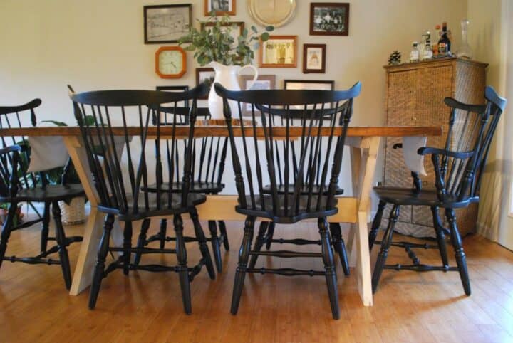 how to paint kitchen chairs - painted kitchen chairs
