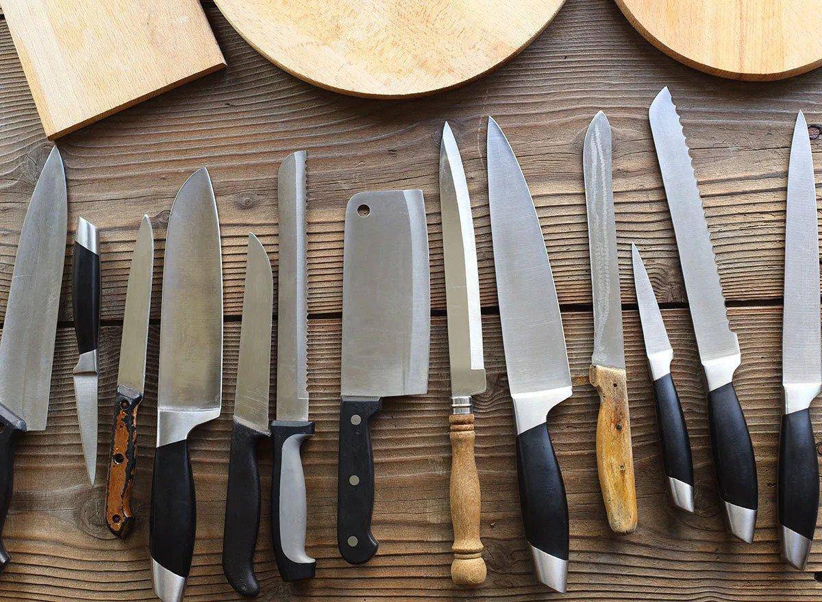 how to remove rust from kitchen knives - different knives