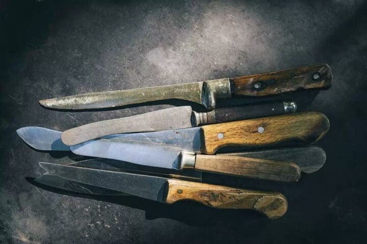 how to remove rust from kitchen knives - types of knives